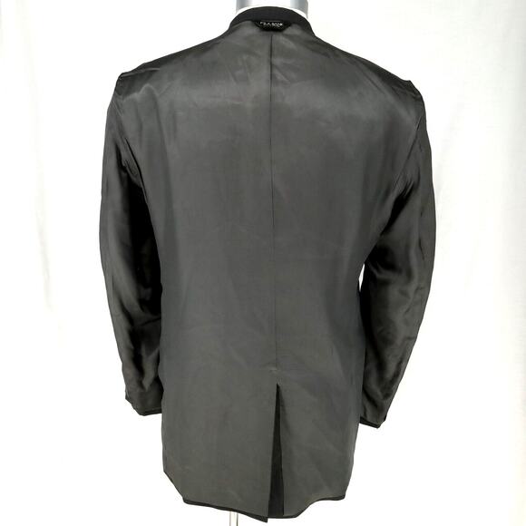 Jos A Bank Sport Coat Mens 46L Wool Dark Gray  Jacket Blazer 3 Button - Picture 15 of 16